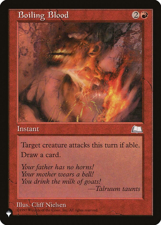 Boiling Blood (WTH-92) - The List (PLST)