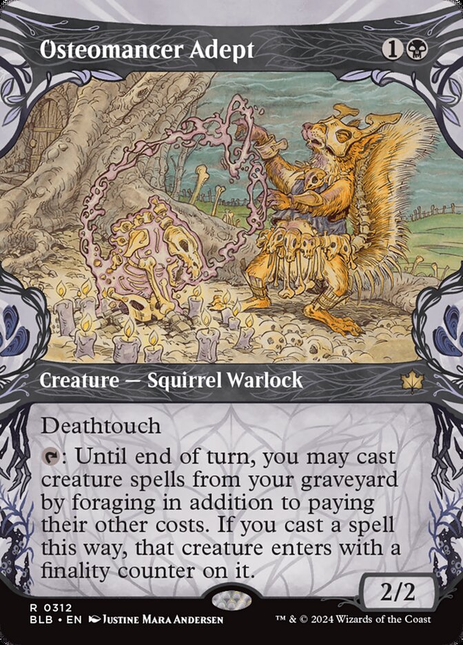 Osteomancer Adept - [Foil, Showcase] Bloomburrow (BLB)