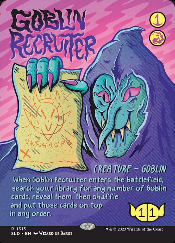 Goblin Recruiter (1313) - [Borderless] Secret Lair Drop (SLD)