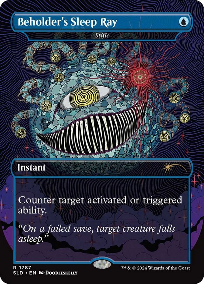 Beholder's Sleep Ray - Stifle (1787) - Secret Lair Drop (SLD)