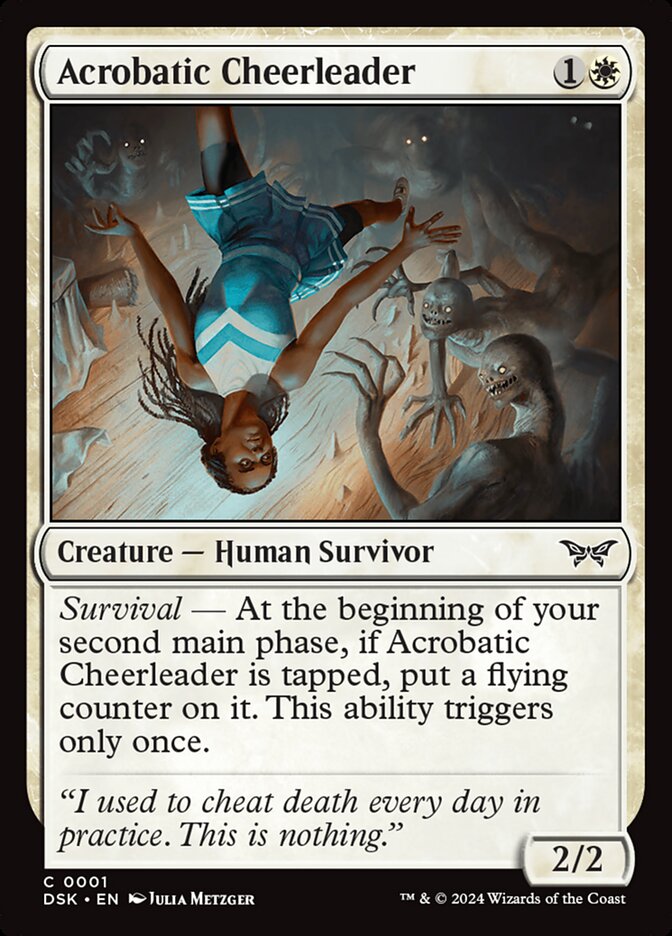 Acrobatic Cheerleader (1) - Duskmourn: House of Horror (DSK)