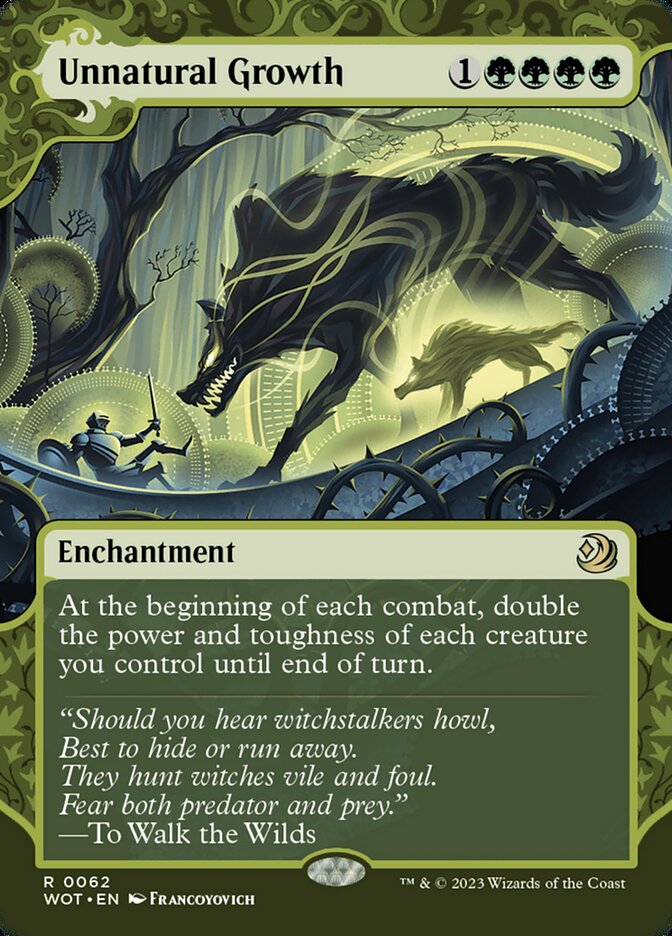 Unnatural Growth (62) - Wilds of Eldraine: Enchanting Tales (WOT)
