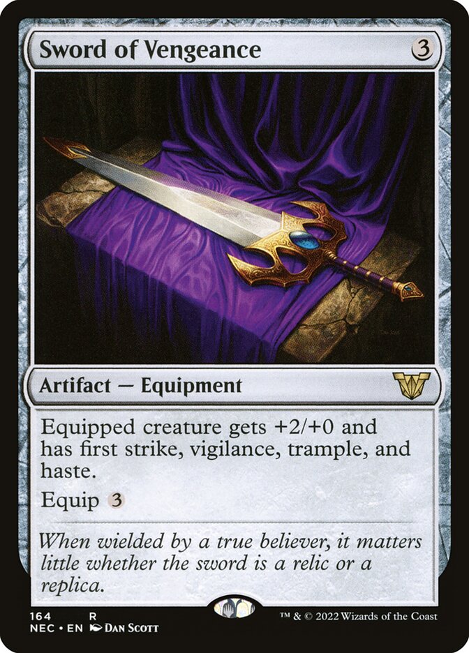 Sword of Vengeance (164) - Neon Dynasty Commander (NEC)