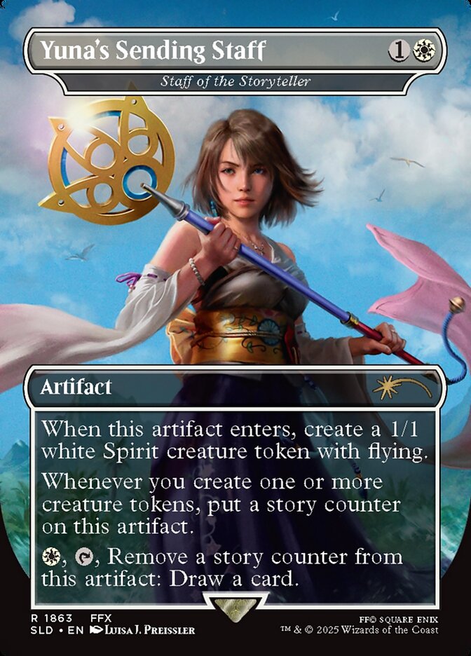 Yuna's Sending Staff - Staff of the Storyteller (1863) - Secret Lair Drop (SLD)
