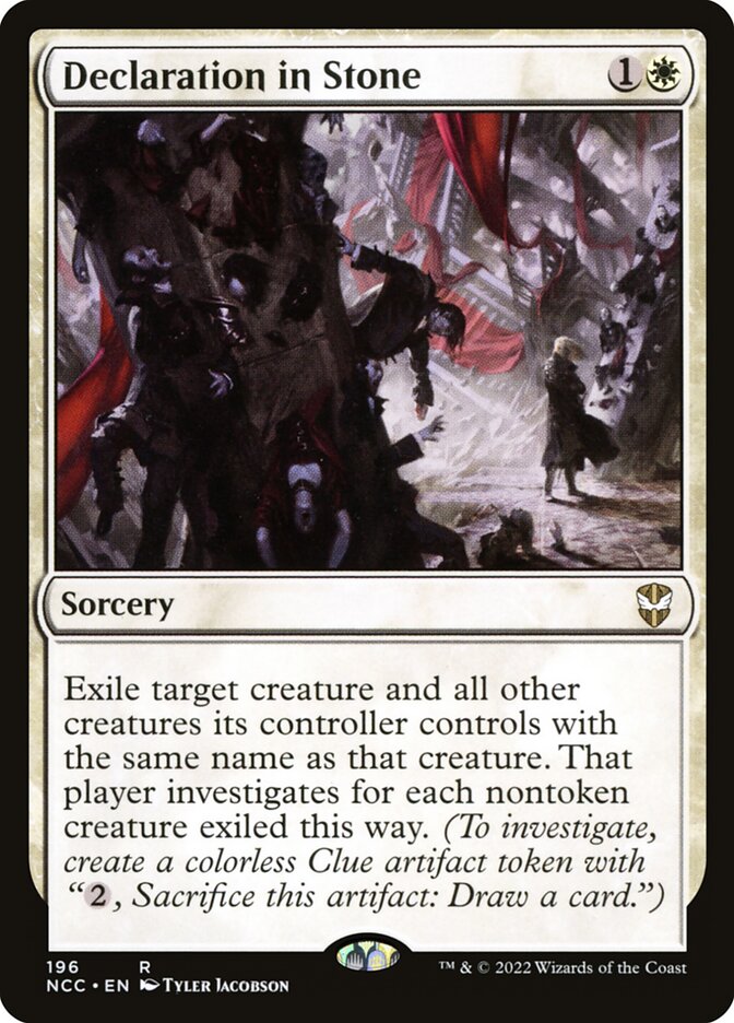 Declaration in Stone (196) - New Capenna Commander (NCC)
