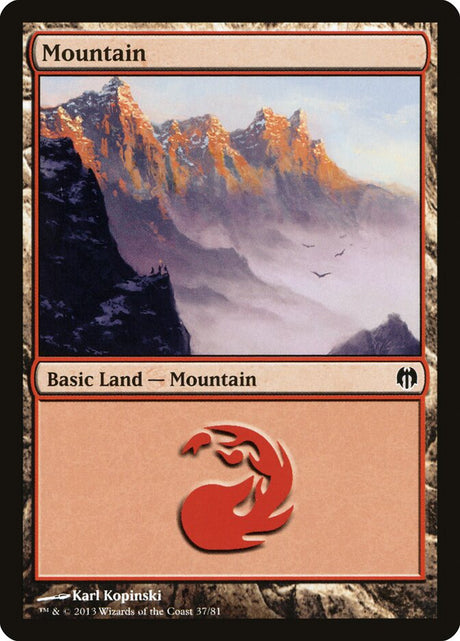 Mountain (37) - Duel Decks: Heroes vs. Monsters (DDL)