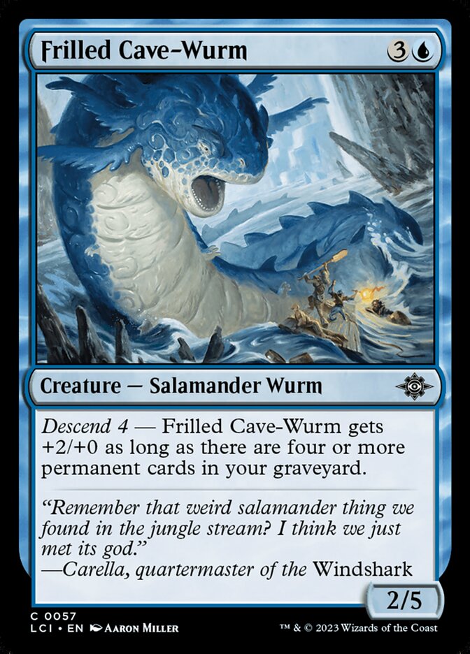 Frilled Cave-Wurm (57) - The Lost Caverns of Ixalan (LCI)