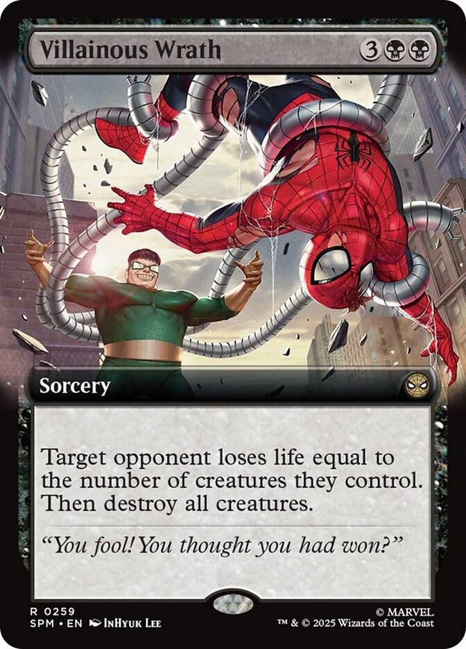 Villainous Wrath (259) - [Foil, Extended Art] Marvel's Spider-Man (SPM)