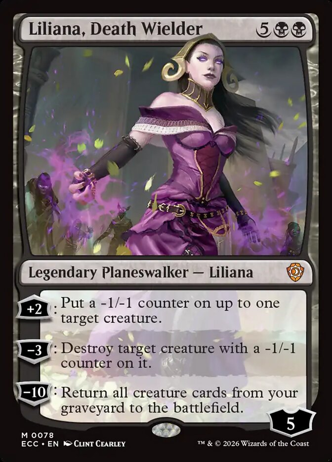 Liliana, Death Wielder (78) - Lorwyn Eclipsed Commander (ECC)