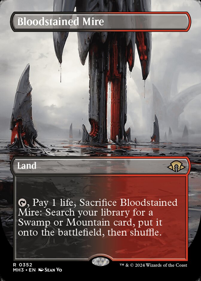 Bloodstained Mire - [Foil, Borderless] Modern Horizons 3 (MH3)