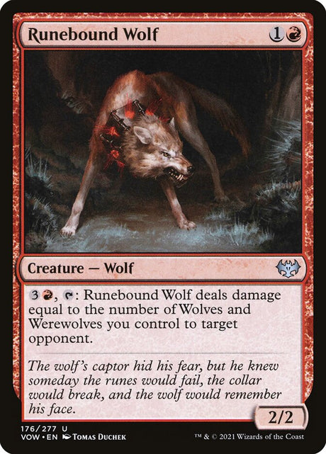 Runebound Wolf (176) - Innistrad: Crimson Vow (VOW)