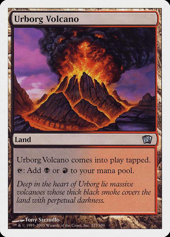 Urborg Volcano (327) - Eighth Edition (8ED)