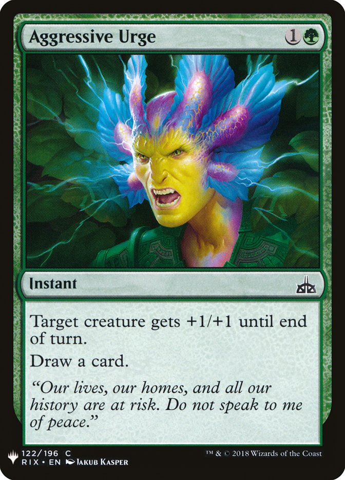 Aggressive Urge - The List (PLST)