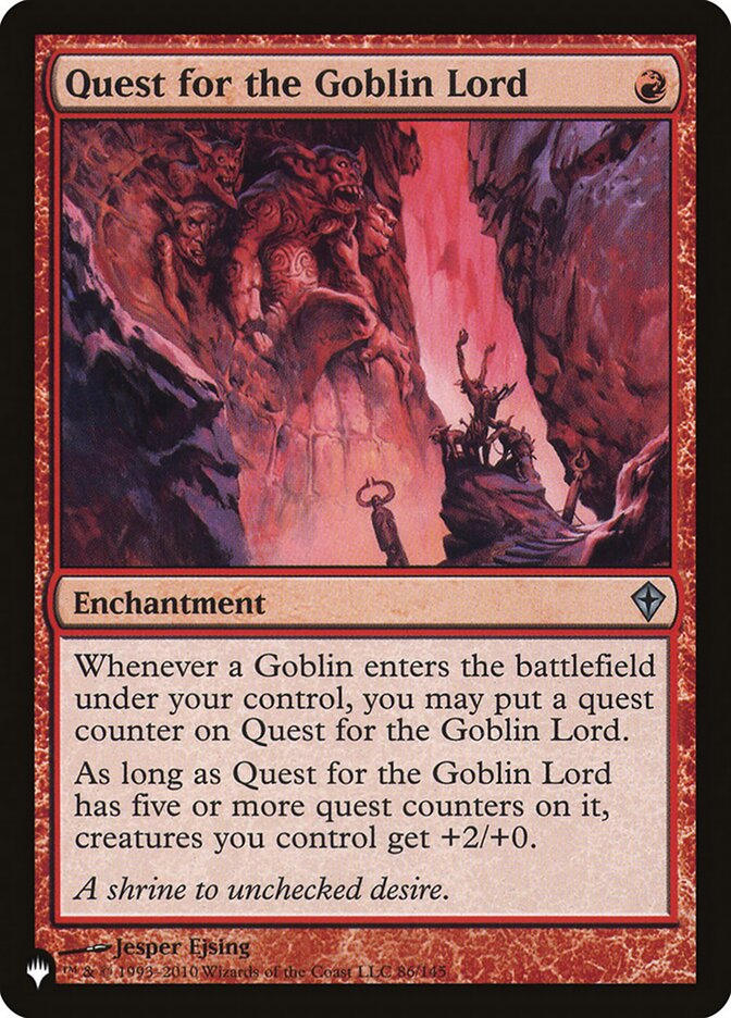 Quest for the Goblin Lord (WWK-86) - The List (PLST)