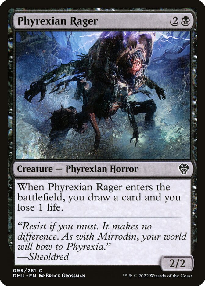 Phyrexian Rager (99) - Dominaria United (DMU)