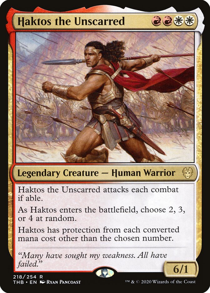 Haktos the Unscarred (218) - Theros Beyond Death (THB)