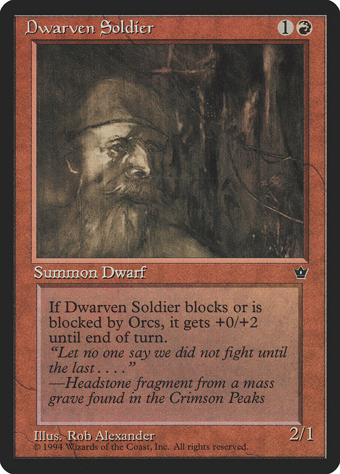 Dwarven Soldier (53a) - Fallen Empires (FEM)