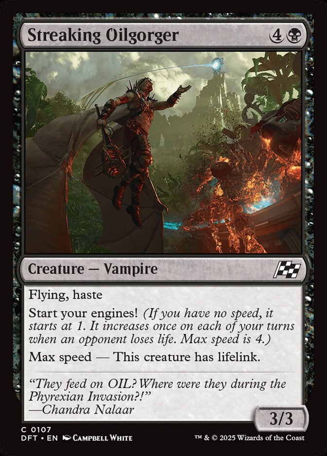 Streaking Oilgorger - [Foil] Aetherdrift (DFT)
