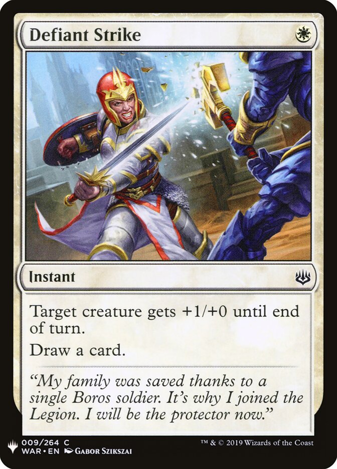 Defiant Strike (WAR-9) - The List (PLST)