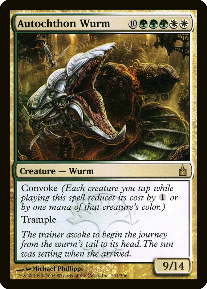 Autochthon Wurm (191) - Ravnica: City of Guilds (RAV)