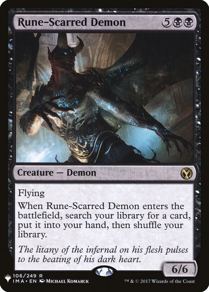 Rune-Scarred Demon (IMA-106) - The List (PLST)