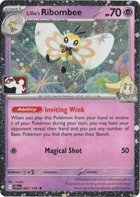 Lillie's Ribombee - 067/159 (Cosmos Holo) (67) - Prize Pack Series Cards