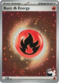 Basic Fire Energy - MEE 002 (Cosmos Holo) (2) - Prize Pack Series Cards