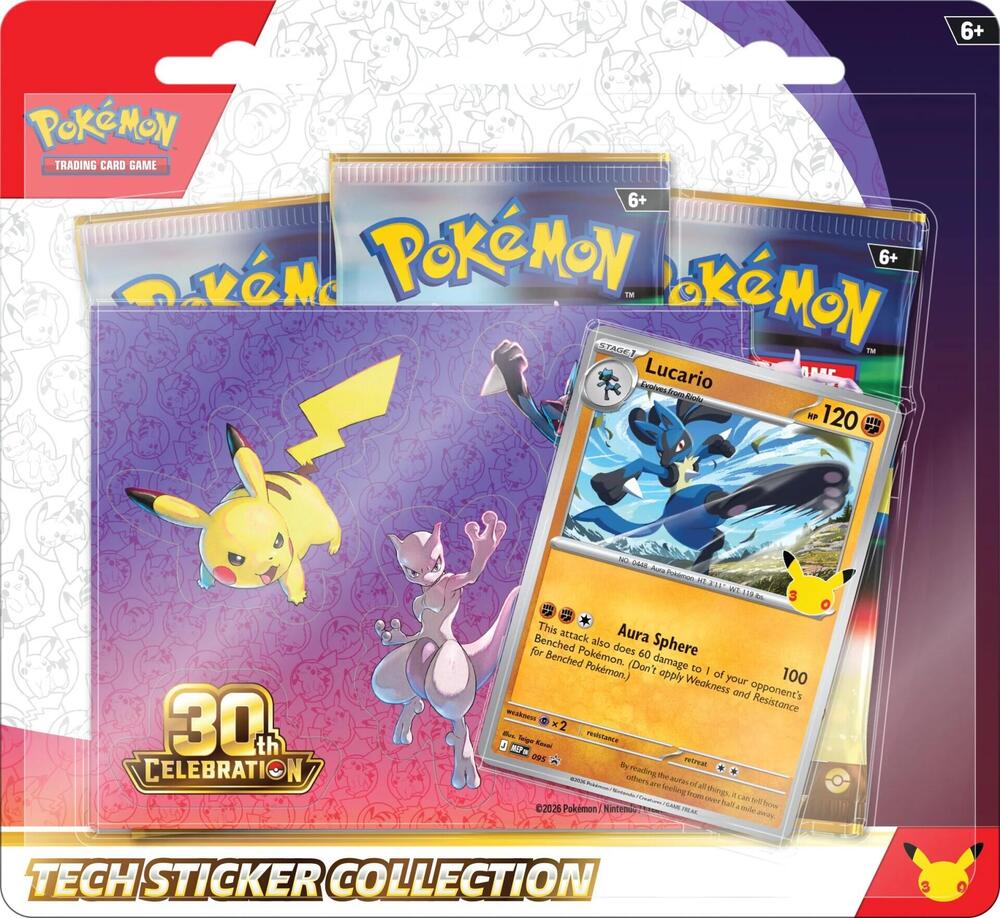 30th Celebration Tech Sticker Collection [Lucario] - ME: 30th Celebration (30C)