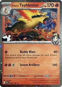 Ethan's Typhlosion - 034/182 (Cosmos Holo) (34) - Prize Pack Series Cards
