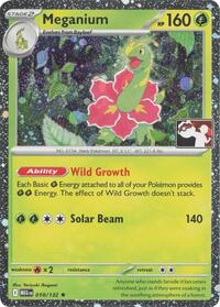 Meganium - 010/132 (Cosmos Holo) (10) - Prize Pack Series Cards
