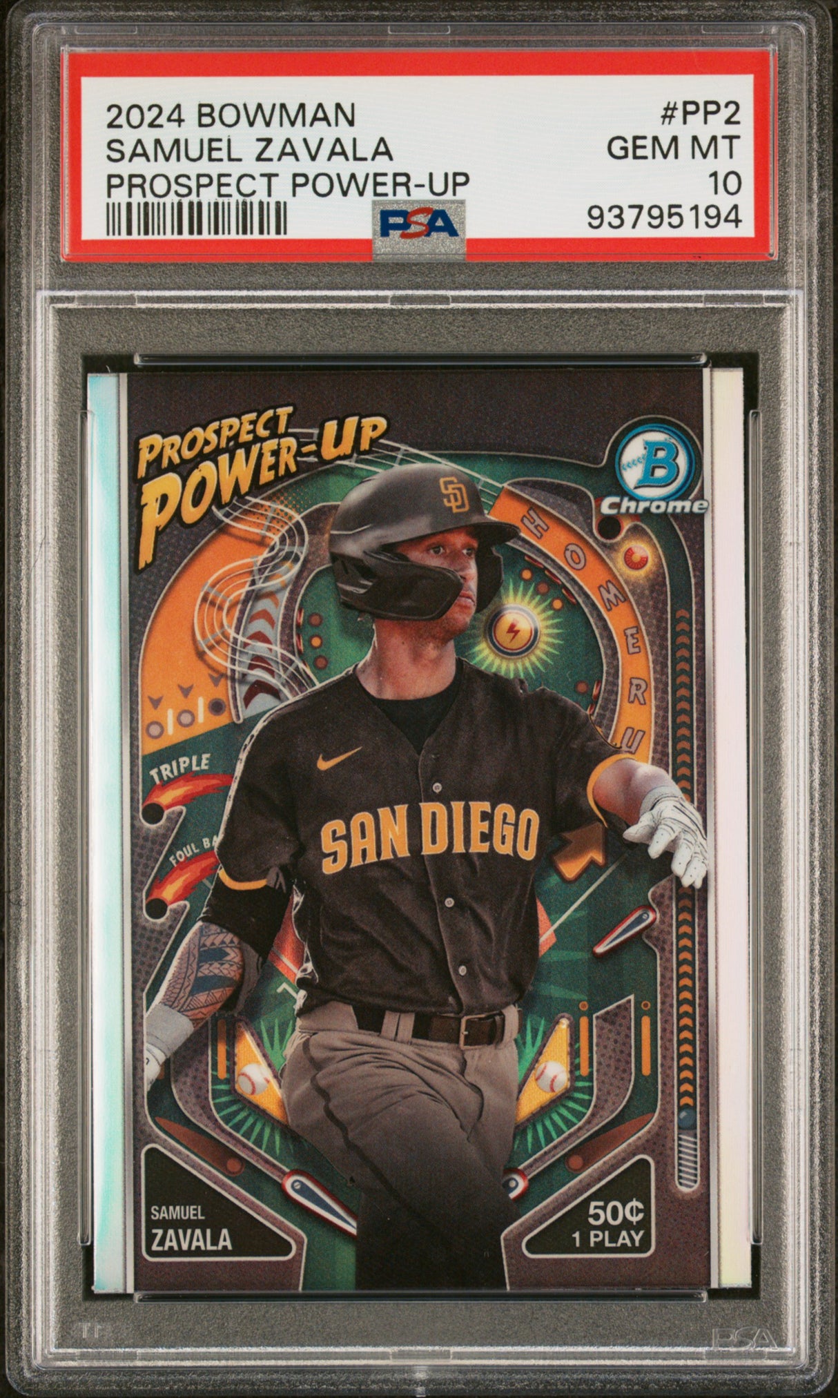2024 Bowman Prospect Power-Up #PP2 Samuel Zavala PSA 10