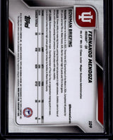 2025 Bowman University Chrome #109 Fernando Mendoza Pink Lava Refractor