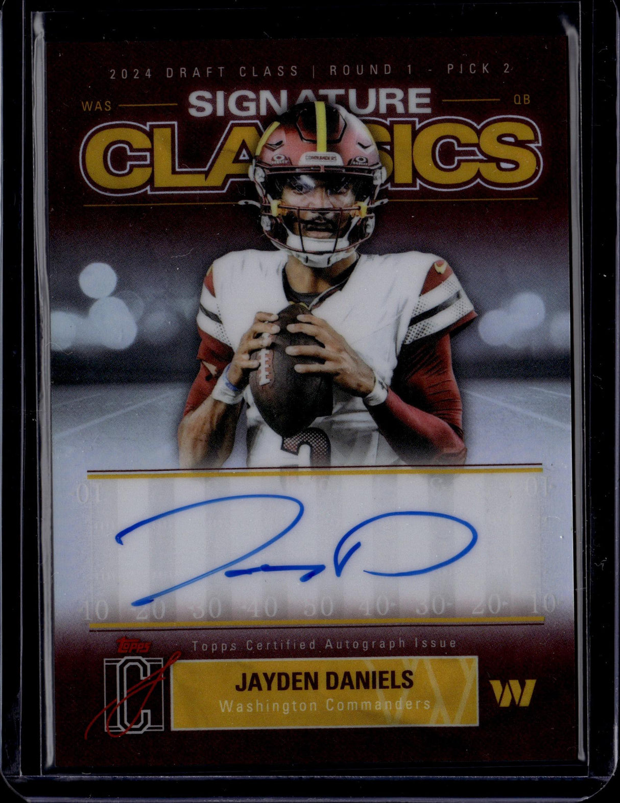 2025 Topps Signature Class #SC-JD Jayden Daniels Signature Classics