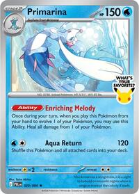 Primarina - 020/084 (What's Your Favorite Stamp) (20) - Miscellaneous Cards & Products (MCAP)