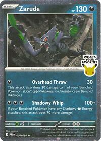 Zarude (What's Your Favorite Stamp) (56) - Miscellaneous Cards & Products (MCAP)