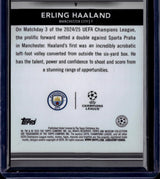 2024-25 Topps Museum Collection Erling Haaland Black Diamond /10