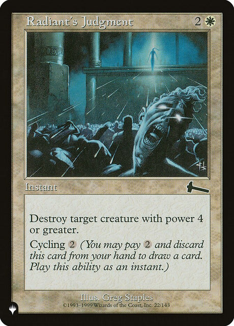 Radiant's Judgment (ULG-22) - The List (PLST)