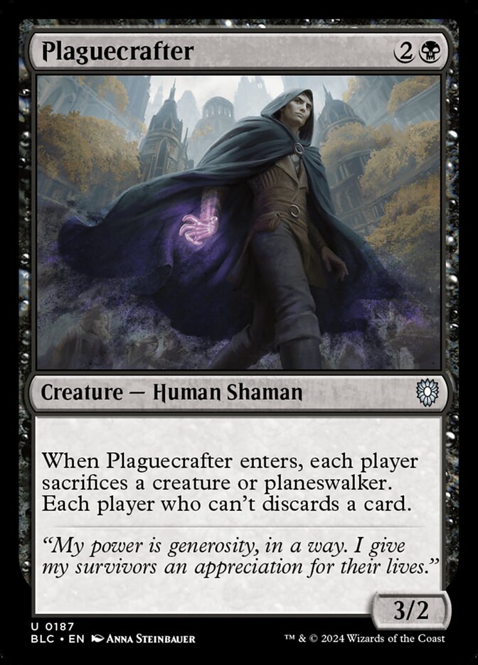 Plaguecrafter (187) - Bloomburrow Commander (BLC)