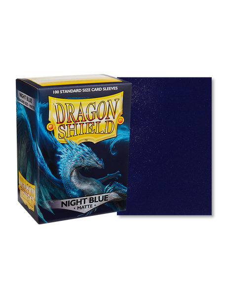 Dragon Shield Deck Protector Sleeves - Matte Night Blue (100 Count)