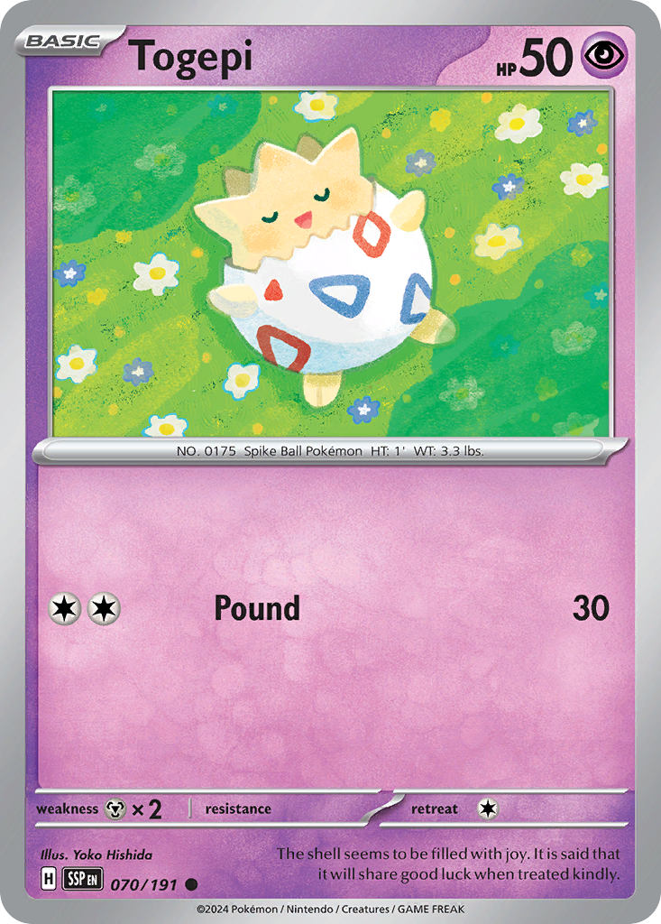 Togepi (70/191) - [Reverse Holo] Surging Sparks (SSP)