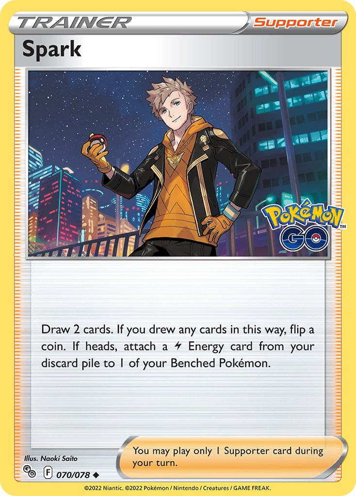 Spark (70/78) - [Reverse Holo] Pokemon GO (PGO)