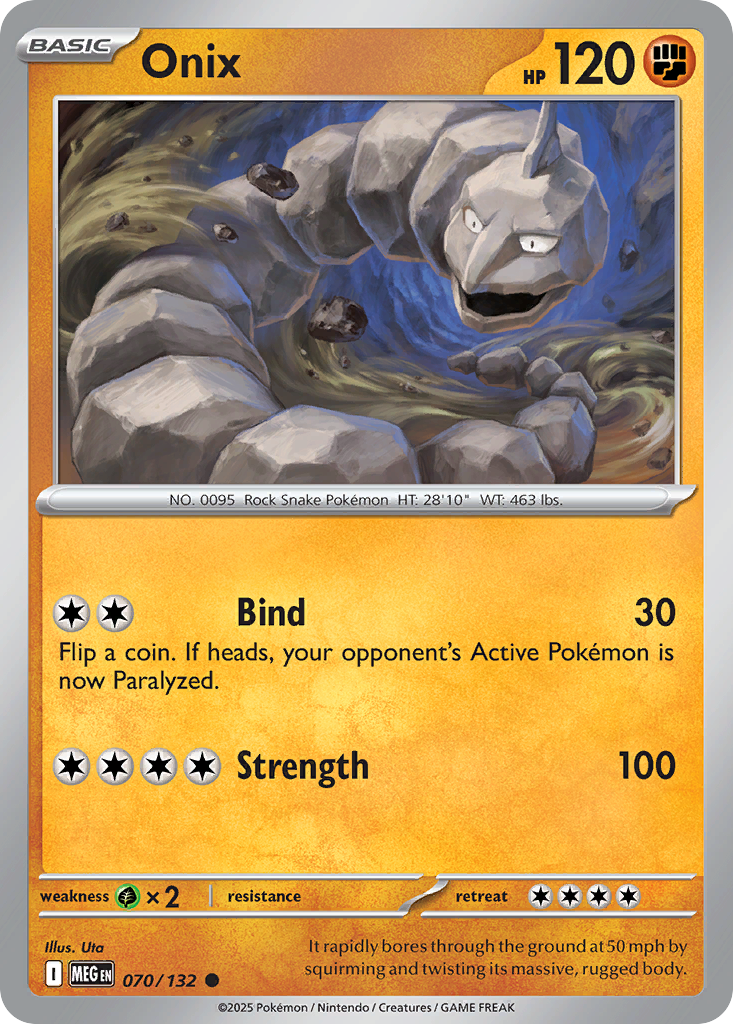 Onix (70/132) - [Reverse Holo] Mega Evolution (MEG)
