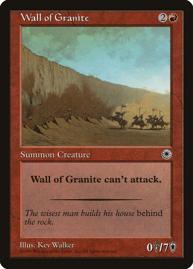 Wall of Granite (155) - Portal (POR)