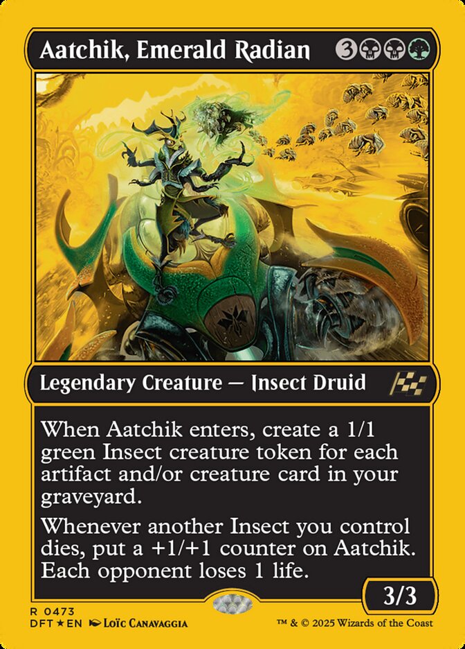 Aatchik, Emerald Radian - [First Place Foil] Aetherdrift (DFT)