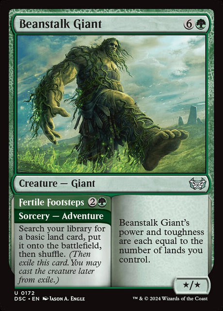 Beanstalk Giant // Fertile Footsteps (172) - Duskmourn: House of Horror Commander (DSC)