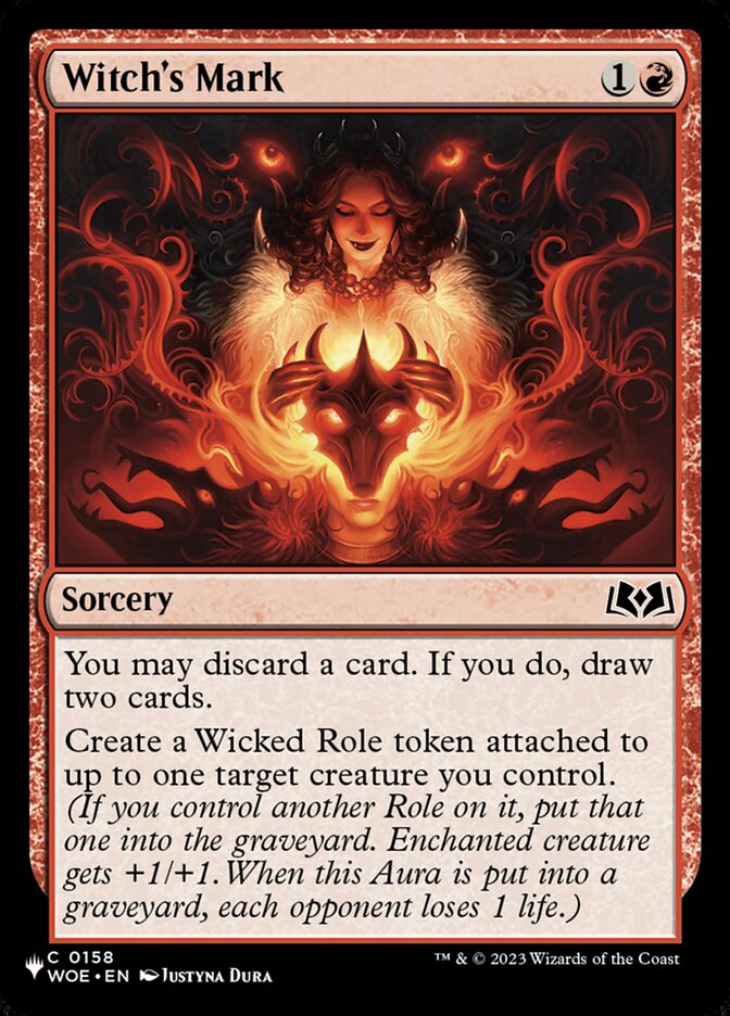 Witch's Mark (WOE-158) - The List (PLST)