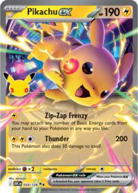 Pikachu ex (54) - ME: 30th Celebration (30C)