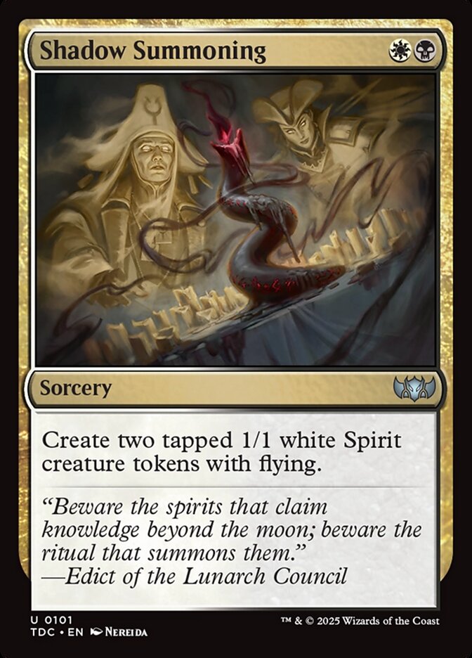 Shadow Summoning (101) - Tarkir: Dragonstorm Commander (TDC)