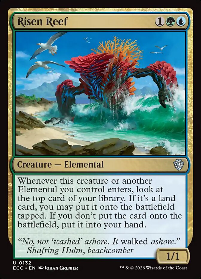 Risen Reef (132) - Lorwyn Eclipsed Commander (ECC)