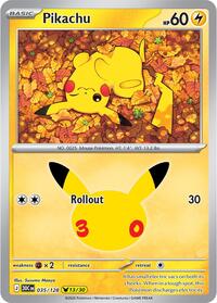 Pikachu (35) - ME: 30th Celebration (30C)